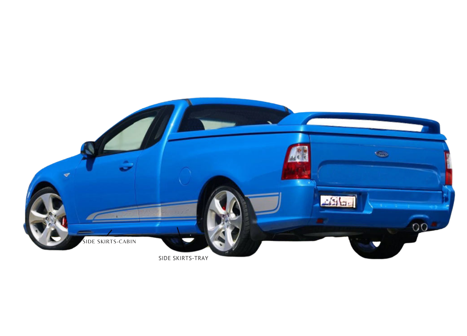 FG Ute Side Skirts Cabin Sections FPV Style