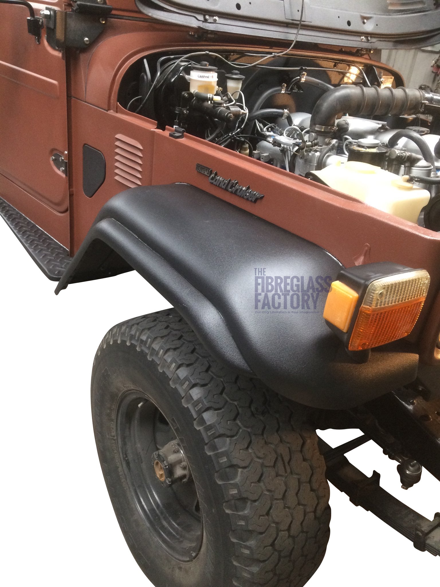 FJ40 FJ45 FJ47 HJ45 HJ47 BJ40 BJ42 Front Flares & Fitting Kit suits Toyota